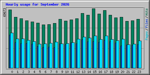 Hourly usage for September 2026