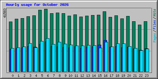 Hourly usage for October 2026